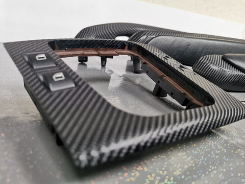 BMW E46 COUPE BLACK 4D CARBON INTERIOR TRIM SET