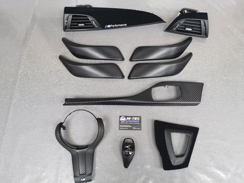 BMW F20 F21 F22 F23 PERFORMANCE STYLE INTERIOR TRIM SET - 3D CARBON - WRAPPING SERVICE