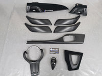 WRAPPING SERVICE - BMW F20 F21 F22 F23 PERFORMANCE STYLE INTERIOR TRIM SET - 3D CARBON / ALCANTARA