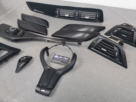 BMW F20 F21 F22 F23 LCI-2 PERFORMANCE STYLE INTERIOR TRIM SET - 4D CARBON - WRAPPING SERVICE