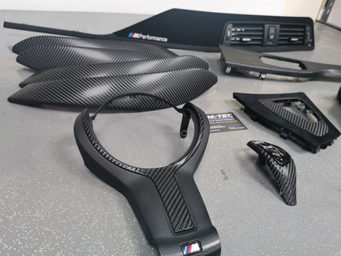 WRAPPING SERVICE - BMW F3X F8X PERFORMANCE STYLE INTERIOR TRIM SET - 4D CARBON