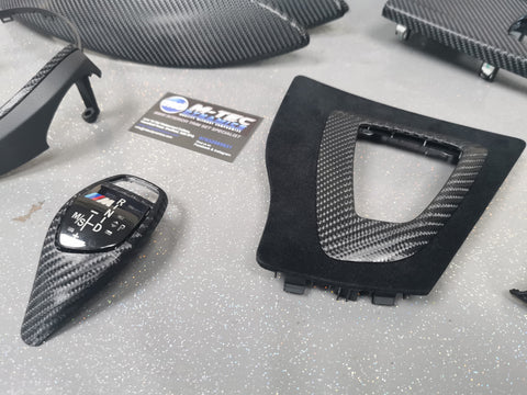 WRAPPING SERVICE - BMW F3X F8X PERFORMANCE STYLE INTERIOR TRIM SET - 4D CARBON