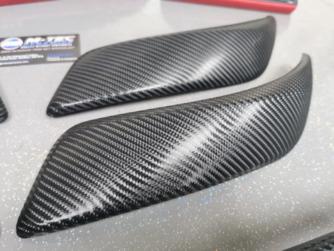 BMW F21 F22 CUSTOM INTERIOR TRIM SET - 4D CARBON / ALCANTARA / RED ACCENT