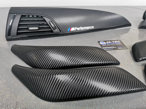 BMW F20 INTERIOR TRIM SET - 4D CARBON / GLOSS BLACK ACCENT