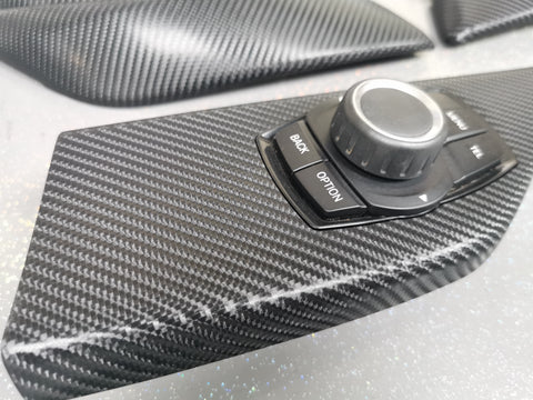 BMW F20 INTERIOR TRIM SET - 4D CARBON / GLOSS BLACK ACCENT