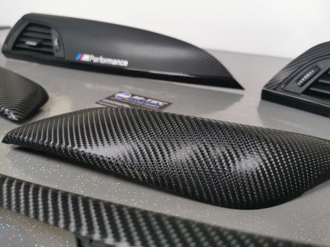 BMW F21 F22 INTERIOR TRIM SET - 4D CARBON / GLOSS BLACK ACCENT