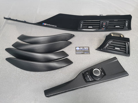 BMW F30 F31 F36 F80 PERFORMANCE STYLE INTERIOR TRIM SET - 3D CARBON