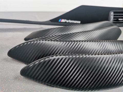 BMW F30 F31 F36 F80 PERFORMANCE STYLE INTERIOR TRIM SET - 3D CARBON