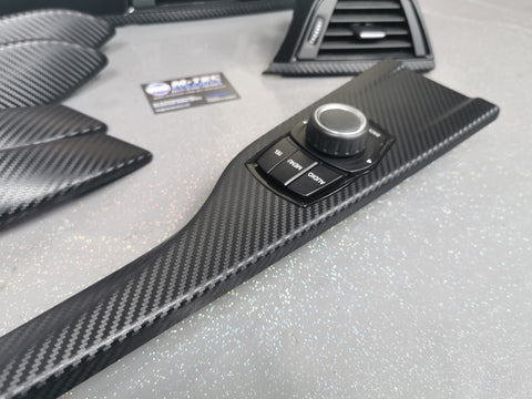 WRAPPING SERVICE - BMW F3X F8X PERFORMANCE STYLE INTERIOR TRIM SET - 3D CARBON