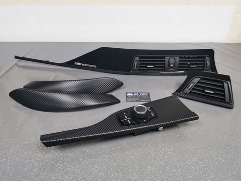 WRAPPING SERVICE - BMW F3X F8X PERFORMANCE STYLE INTERIOR TRIM SET - 3D CARBON