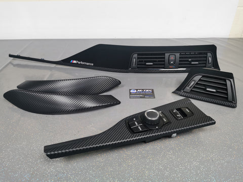 WRAPPING SERVICE - BMW F3X F8X PERFORMANCE STYLE INTERIOR TRIM SET - 3D CARBON