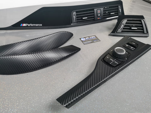 BMW F33 CONVERTIBLE PERFORANCE STYLE INTERIOR TRIM SET - 3D CARBON