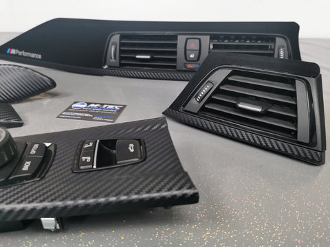 WRAPPING SERVICE - BMW F3X F8X PERFORMANCE STYLE INTERIOR TRIM SET - 3D CARBON