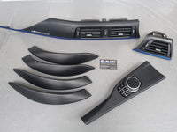 BMW F30 F31 F36 INTERIOR TRIM SET - 3D CARBON / BLUE ACCENT