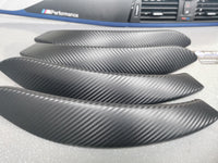 WRAPPING SERVICE - BMW F3X INTERIOR TRIM SET - 3D CARBON / BLUE ACCENT (F30 F31 F32 F33 F36)