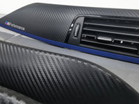BMW F30 F31 F36 INTERIOR TRIM SET - 3D CARBON / BLUE ACCENT