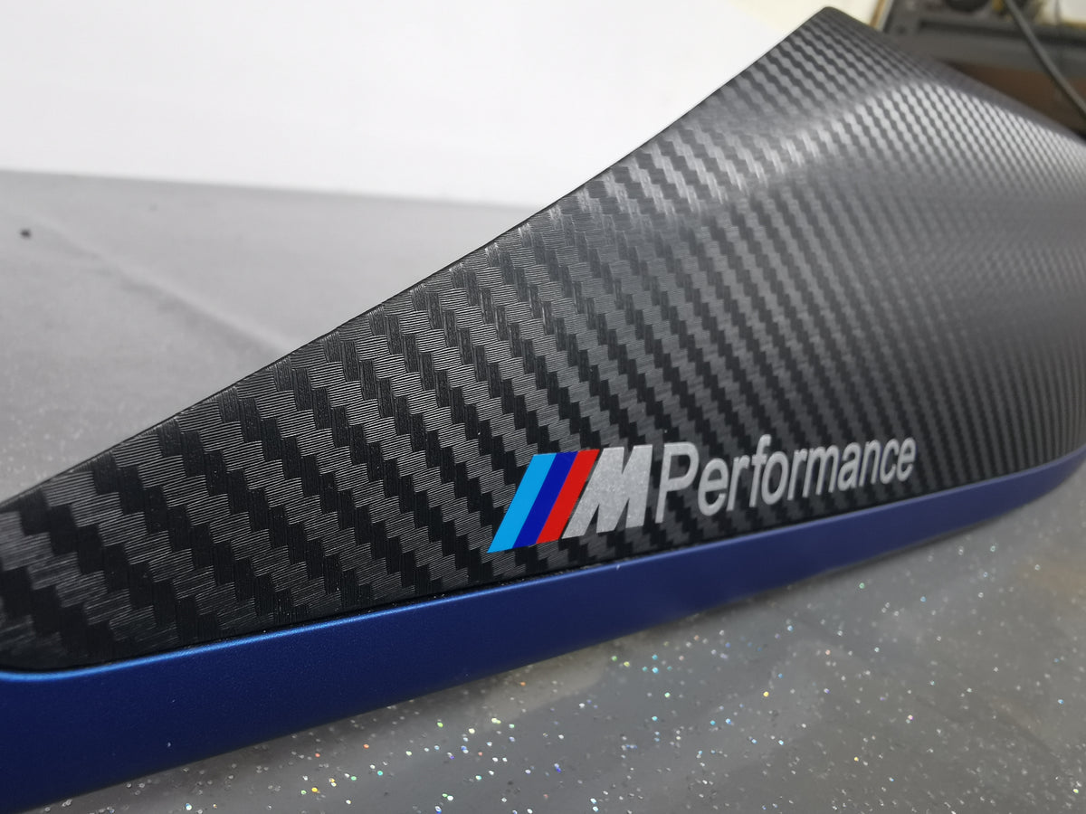 BMW F30 F31 F36 INTERIOR TRIM SET - 3D CARBON / BLUE ACCENT