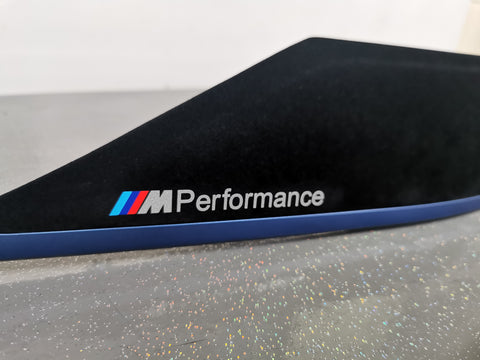 WRAPPING SERVICE - BMW F3X F8X CUSTOM INTERIOR TRIM SET - ALCANTARA / BLUE / 3D CARBON