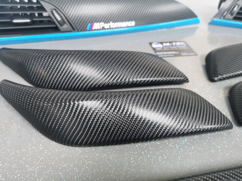 WRAPPING SERVICE - BMW F2X TRIM SET 4D CARBON / BLUE / CUSTOM ACCENT
