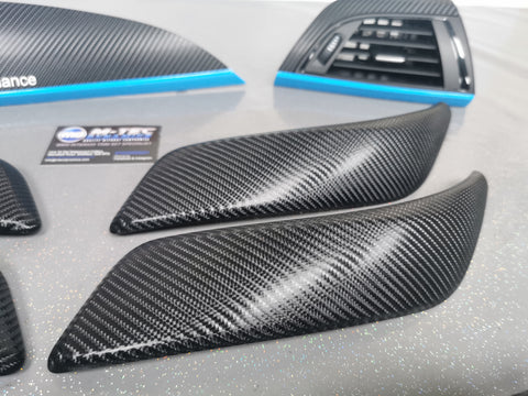 WRAPPING SERVICE - BMW F2X TRIM SET 4D CARBON / BLUE / CUSTOM ACCENT