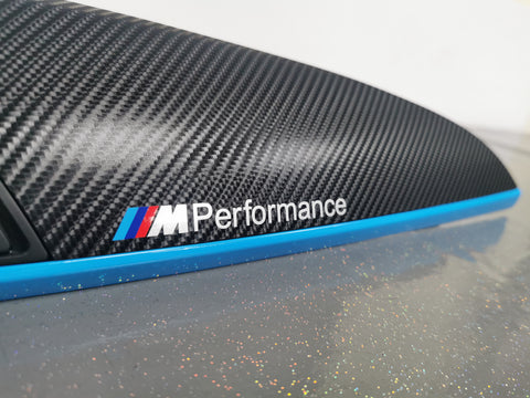 WRAPPING SERVICE - BMW F2X TRIM SET 4D CARBON / BLUE / CUSTOM ACCENT