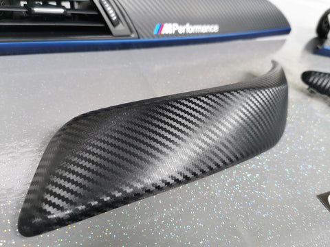 BMW F20 INTERIOR TRIM SET - 3D CARBON / BLUE ACCENT