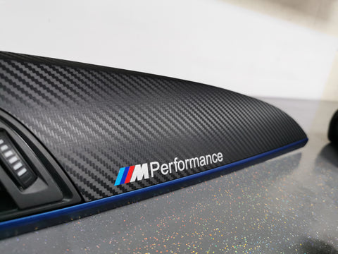 BMW F20 INTERIOR TRIM SET - 3D CARBON / BLUE ACCENT