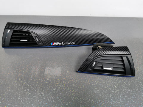 BMW F20 INTERIOR TRIM SET - 4D CARBON / BLUE ACCENT