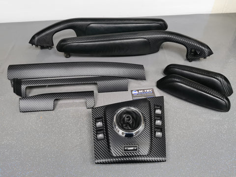 BMW E46 M3 SMG AUTO CONVERTIBLE BLACK 3D CARBON INTERIOR TRIM SET