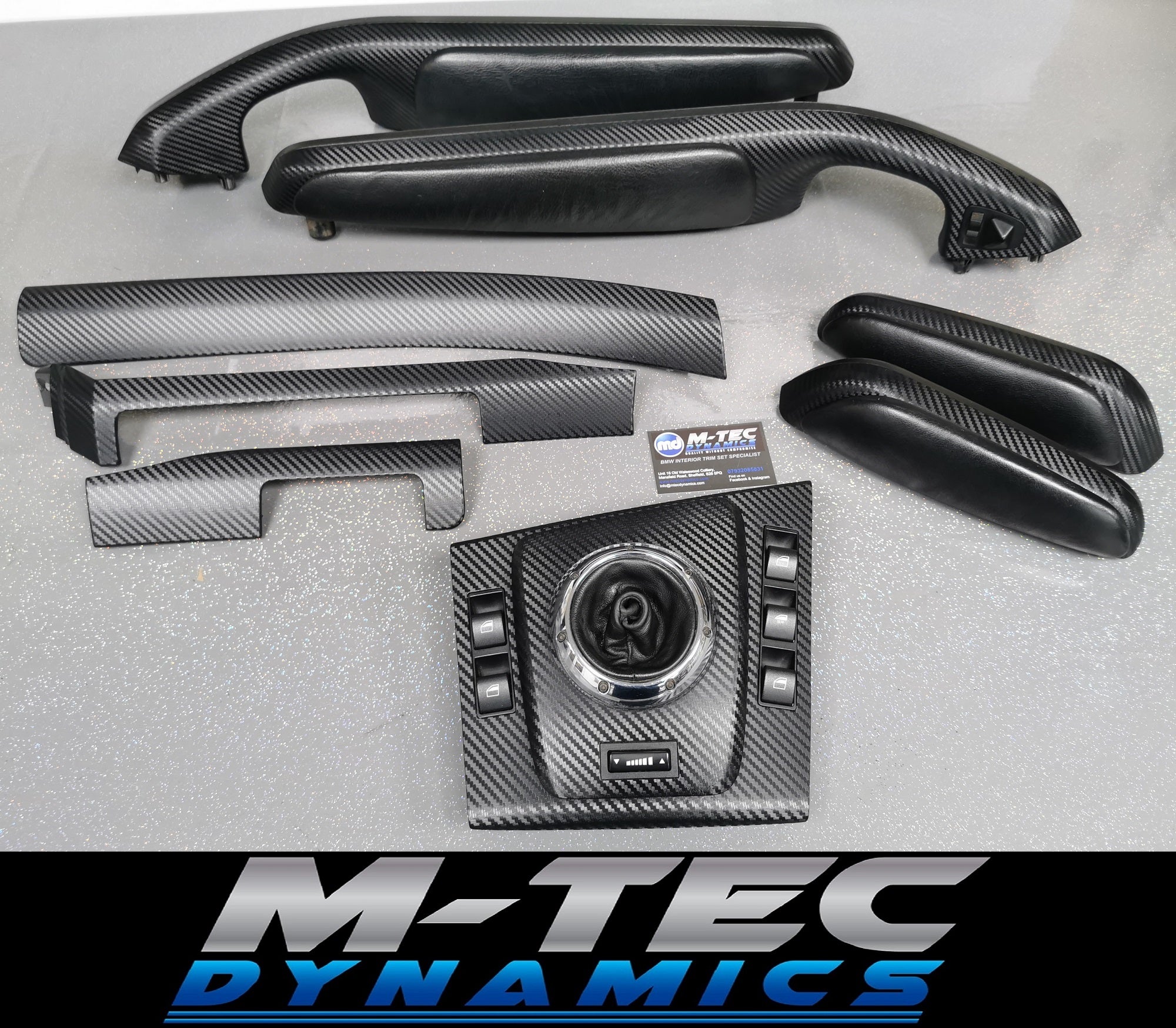 BMW E46 M3 SMG AUTO CONVERTIBLE BLACK 3D CARBON INTERIOR TRIM SET