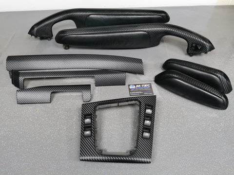 BMW E46 CONVERTIBLE BLACK 3D CARBON INTERIOR TRIM SET