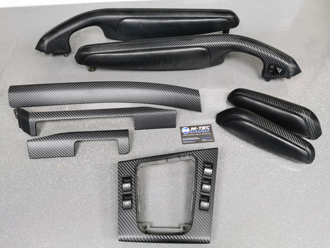 BMW E46 CONVERTIBLE BLACK 3D CARBON INTERIOR TRIM SET