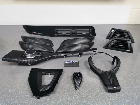BMW F20 F21 F22 F23 LCI-2 PERFORMANCE STYLE INTERIOR TRIM SET - 3D CARBON - WRAPPING SERVICE