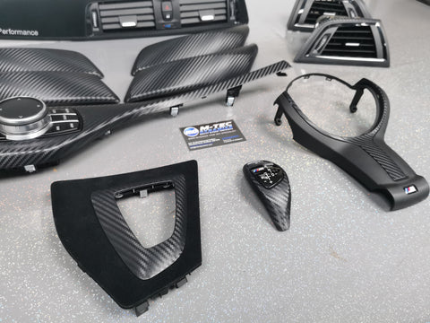BMW F20 F21 F22 F23 LCI-2 PERFORMANCE STYLE INTERIOR TRIM SET - 3D CARBON - WRAPPING SERVICE
