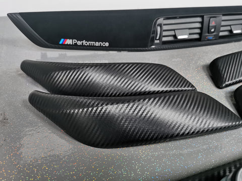 BMW F20 F21 F22 F23 LCI-2 PERFORMANCE STYLE INTERIOR TRIM SET - 3D CARBON - WRAPPING SERVICE