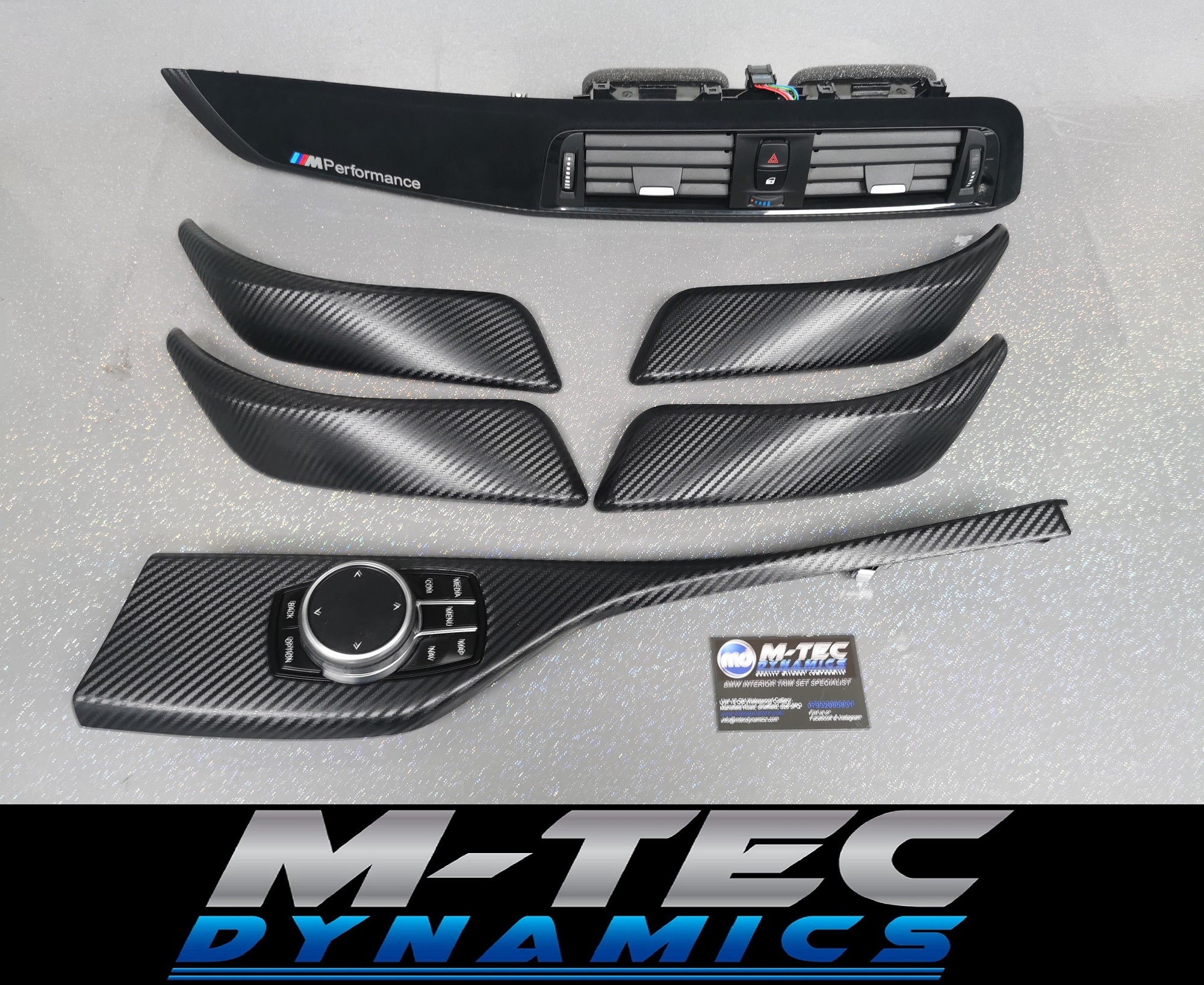 BMW F20 LCI-2 PERFORMANCE STYLE INTERIOR TRIM SET - 3D CARBON