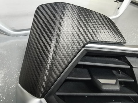 WRAPPING SERVICE - BMW G20 G21 INTERIOR TRIM SET - DEEP TEXTURED GLOSSY BLACK CARBON (MTD-TEX)