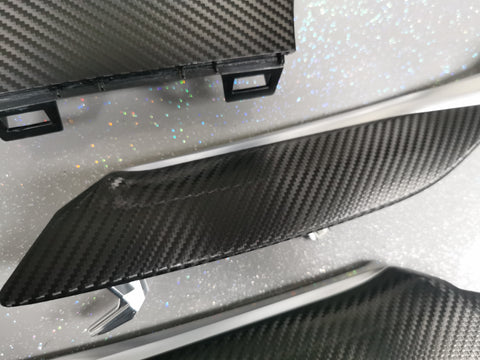 WRAPPING SERVICE - BMW G20 G21 INTERIOR TRIM SET - DEEP TEXTURED GLOSSY BLACK CARBON (MTD-TEX)