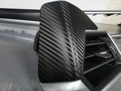 WRAPPING SERVICE - BMW G20 G21 INTERIOR TRIM SET - DEEP TEXTURED GLOSSY BLACK CARBON (MTD-TEX)