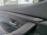 BMW F36 GRAN COUPE INTERIOR DOOR ACCENT TRIM WRAPPING SERVICE - CARBON FINISH ONLY