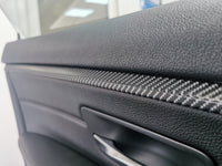 BMW F36 GRAN COUPE INTERIOR DOOR ACCENT TRIM WRAPPING SERVICE - CARBON FINISH ONLY