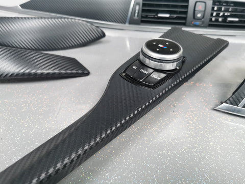 BMW F30 F31 F36 F80 M3 INTERIOR TRIM SET - 3D CARBON / SILVER ACCENT