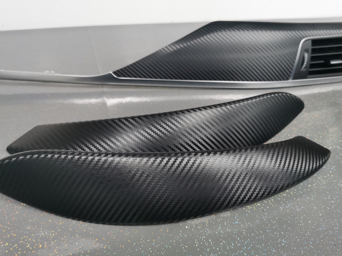 BMW F32 COUPE LCI INTERIOR TRIM SET - 3D CARBON / SILVER ACCENT