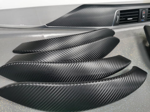 BMW F30 F31 F36 F80 M3 INTERIOR TRIM SET - 3D CARBON / SILVER ACCENT