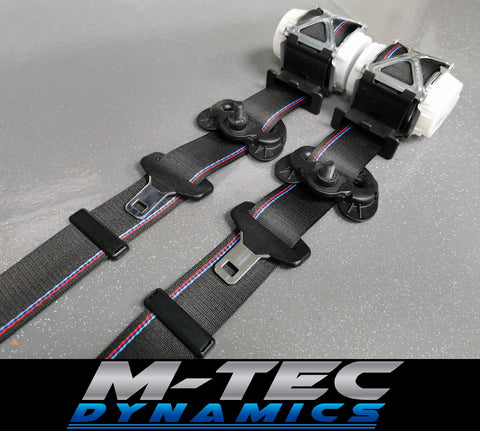 BMW E89 Z4 CUSTOM GTS COMPETITION STYLE TRI-COLOUR FRONT SEAT BELT SET