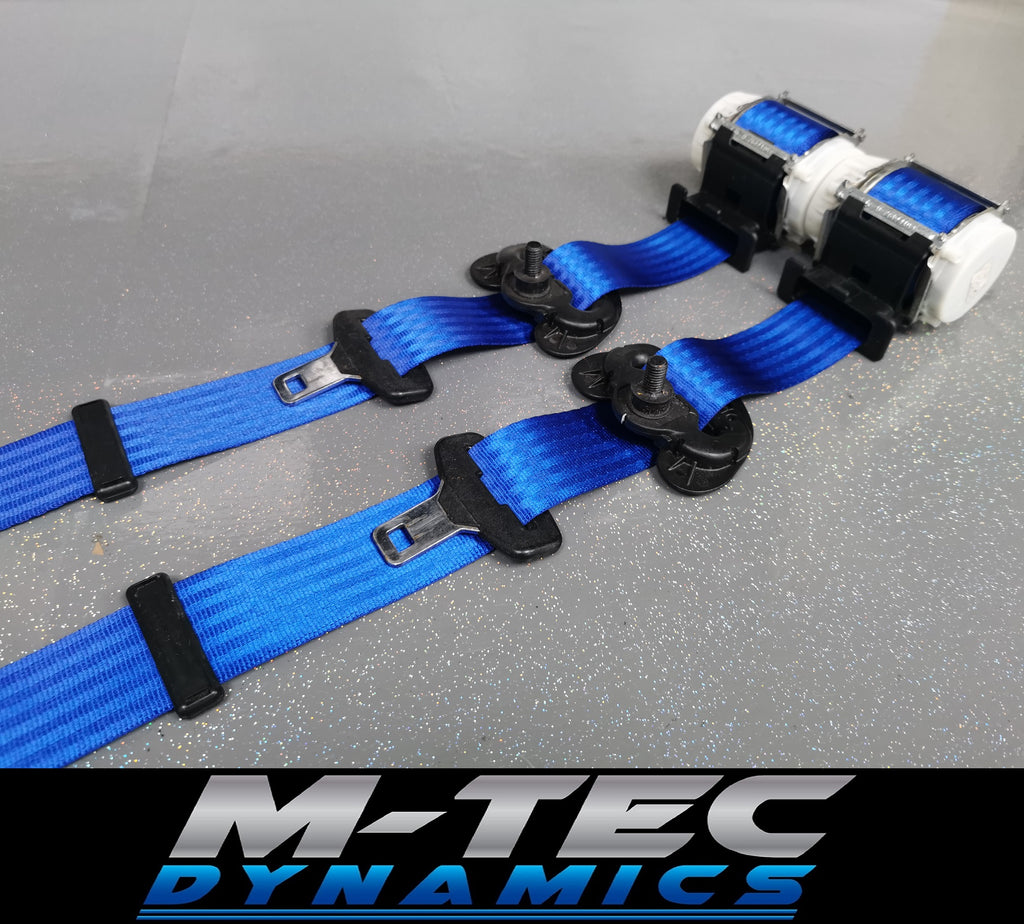 BMW 1-SERIES E81 / E82 COUPE (1M) BLUE FRONT SEAT BELT SET