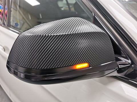 BMW DYNAMIC SEQUENTIAL LED MIRROR INDICATORS - SMOKED LENS - 1/2/3/4 SERIES F2X F3X