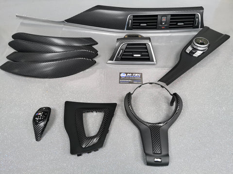 WRAPPING SERVICE - BMW F3X F8X - 4D CARBON / SILVER ACCENT