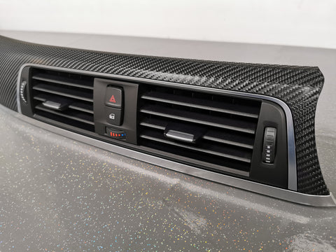 BMW F30 F31 F36 F80 LCI INTERIOR TRIM SET - 4D CARBON / SILVER ACCENT