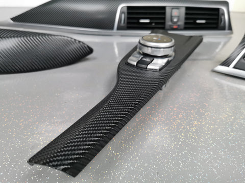 BMW F30 F31 F36 F80 LCI INTERIOR TRIM SET - 4D CARBON / SILVER ACCENT